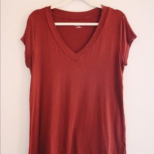 Maroon V-Neck